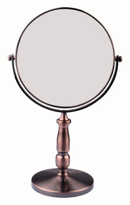 

Confidence Copper Finish 10x Magnification Tabletop Shaving & Makeup Vanity Mirror / Mirror for Office Table / Makeup Mirror with Stand