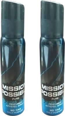 

MISSION POSSIBLE Mp PURE Deo COMBO PACK Body Spray - For Men & Women(280 ml, Pack of 2)