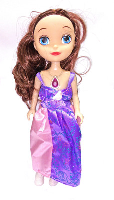 

TALKING GANESHA Shanaya Toys Beautiful Sophia Fashion doll for girls with Music and lights 25 cms(Purple)