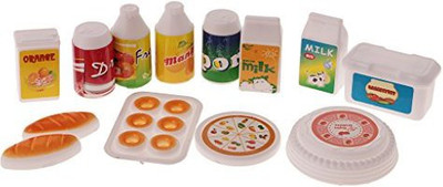 Jili Online 1/12 Scale Breakfast Set Dollhouse Miniature Food Juice Milk Drinks For Barbie Dolls Kitchen Decor(Multicolor) available at flipkart for Rs.654