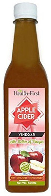 

Health first With strand of mother Unfiltered,unpasturised Apple Cider Vinegar(500 ml, apple Flavored)
