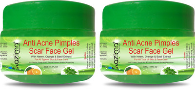

KAZIMA Anti Acne Pimples Scar Face Gel - Anti Pimples, Rough Skin & Freckle Ointment Winkles Moisturizing For All Type of Body, Skin & Face ( 50 ML Pack of 2 )(50 ml)