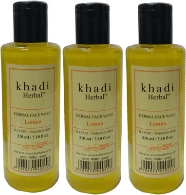khadi lemon face wash