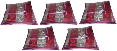 

Addyz Deginer Pack of 5 Pieces Single Satin Saree Cover Salwar Suit Kamiz Cover Storage Bag Up to 1 Saree or Salwar in Each Saree Cover. Storage Bag(Purple)