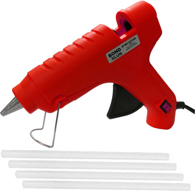 

Yashmit Red 40 Watt On Off Switch With 4 Transparent Glue Sticks Standard Temperature Corded Glue Gun(11 mm)