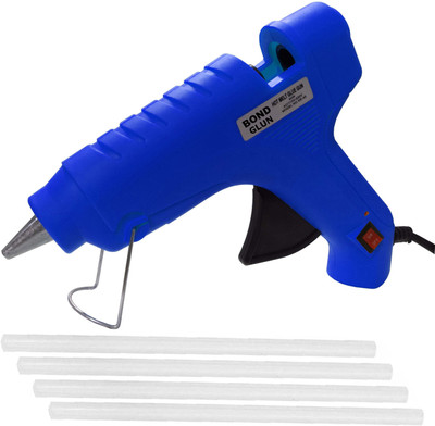 

Yashmit Blue 40 Watt On Off Switch With 4 Transparent Glue Sticks Standard Temperature Corded Glue Gun(11 mm)