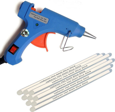 

Upkaran Small 20W Hot Glue Gun with 9 Sticks(Standard Size 10inch) For Decoration and Art work Standard Temperature Corded Glue Gun(7 mm)
