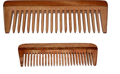 

BLITHE WIDE TOOTH DETANGLER & POCKET NEEM WOOD COMB