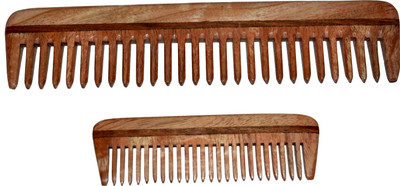 

BLITHE PACK OF 2 WIDE TOOTH DETANGLER & POCKET NEEM WOOD COMB