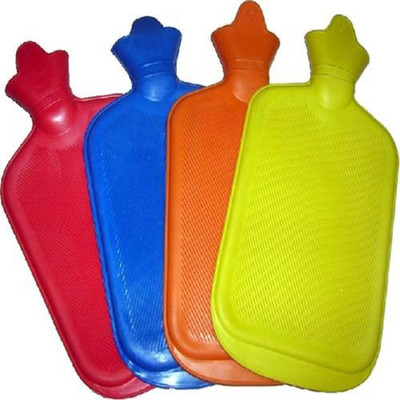 

CRETO best quality hot water bag non electric pack of 4 design for all kind of pain ( muscle pain , joint pain) rubber hot water bag 1 L Hot Water Bag(mulitcolour)