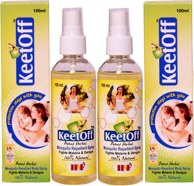 

Keetoff Mosquito Repellent Body Spray(Pack of 4)