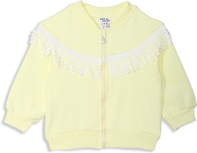 

Camey Full Sleeve Printed Baby Girls Jacket, Yellow