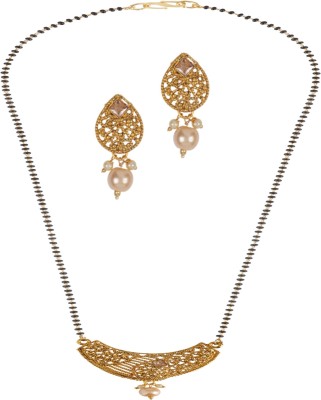 JEWELS GURU Alloy Gold-plated Gold Jewellery Set(Pack of 1)