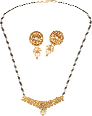 JEWELS GURU Alloy Gold-plated Gold Jewellery Set(Pack of 1)