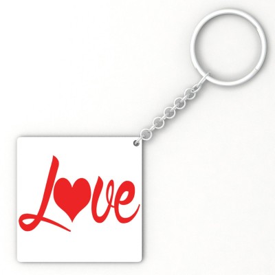 GiftsOnn I LOVE U Square Gifts36 Key Chain