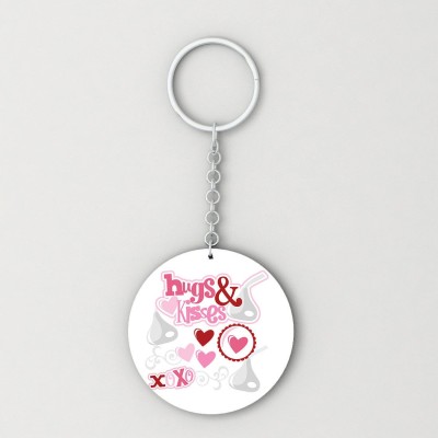 GiftsOnn Valentine's Day Round Shape Personalized Gifts2 Key Chain