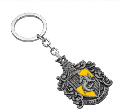 

Universal Harry Potter Double sided Hogwarts Godric HUFFLEPUFF Metal Key Chain