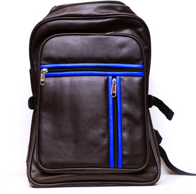 

SV Traders 14 inch Expandable Laptop Backpack(Black, Blue)