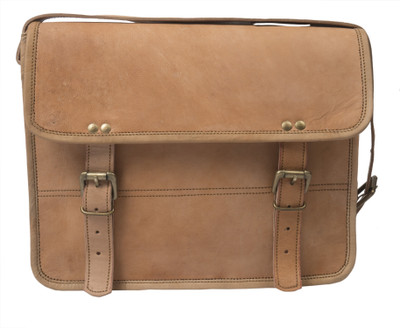 

Pranjals House 15 inch Expandable Laptop Messenger Bag(Brown)