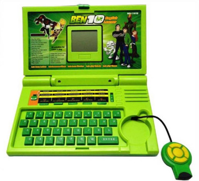 

Z A Enterprises Ben 10 English learning Laptop for kids (Green)(Green)