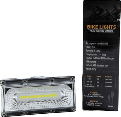

SHIVEXIM BIKE LIGHTS WATERPROOF MICRO USB SPOT LIGHT WITH FLASHER LED Spot Light(Multicolor)
