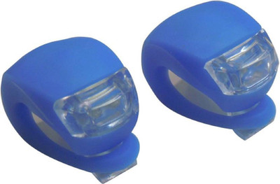 

Star 2 x LED Bright Silicone Bike Bicycle Front & Rear Light Flashlight Flash Kit Set (ZK-2) LED Front Rear Light Combo(Blue)