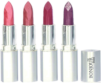 

Bonjour Paris Slick & Shine Lipstick(Star Pink-Wine-Light Pink-Plum, 16.8 g)