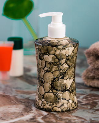 

Sforzi Ceramic liquid soap dispenser 250 ml Gel, Lotion, Conditioner, Soap, Shampoo Dispenser(Black)