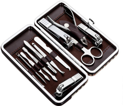 

Healthllave Manicure | Pedicure Kit | Nail Clippers Set Stainless Steel Personal Manicure & Pedicure Travel - Pack of 12(100, Set of 1)