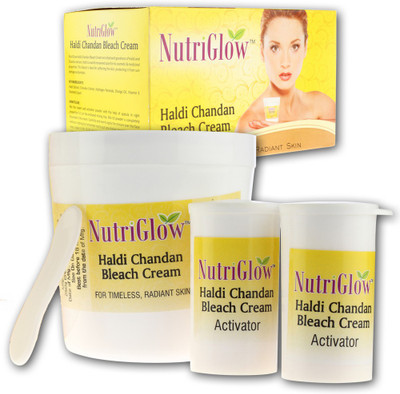 NutriGlow Haldi Chandan Bleach Cream For Timeless Radiant Skin(300 g) available at flipkart for Rs.190