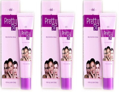 

Vini Cosmetics Pretty 24 Cream Cleans Skin Pores, Fairness, Radiance & Glow, Skin Whitening cream for women(120 ml)