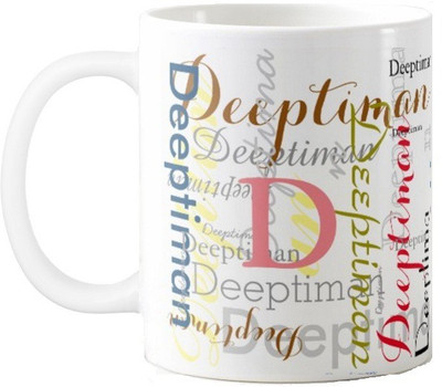 

Exoctic Silver Deeptiman Ceramic Mug(330 ml), Multicolor