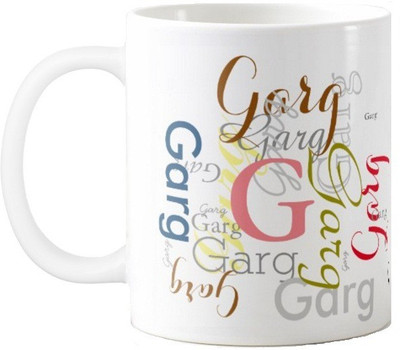 

Exoctic Silver Garg Ceramic Mug(330 ml), Multicolor