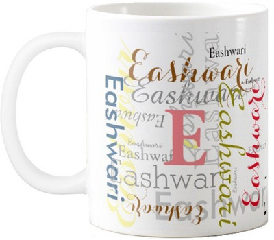 

Exoctic Silver Eashwari Ceramic Mug(330 ml), Multicolor