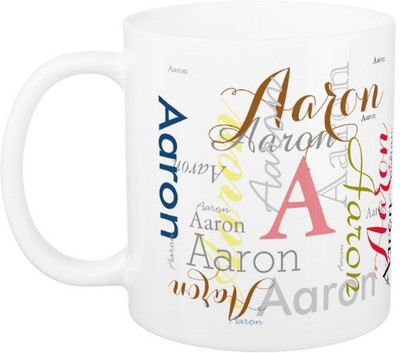 

Exoctic Silver AARON Ceramic Mug(330 ml), Multicolor