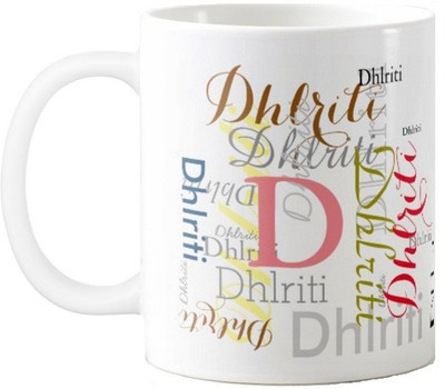 

Exoctic Silver Dhlriti Ceramic Mug(330 ml), Multicolor