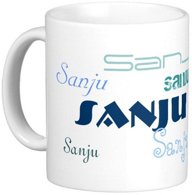 

Exoctic Silver SANJU Ceramic Mug(330 ml), Blue