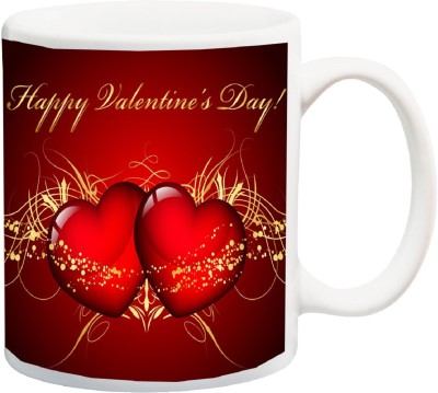 ME&YOU Gift for Couple Husband Wife Boyfriend Girlfriend Lover On Valentine's Day; HappyValentine'sDay (IZ17JPMU-1426) Printed Ceramic Coffee Mug(325 ml)