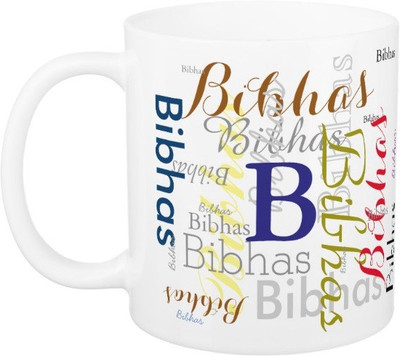 

Exoctic Silver Bibhas Ceramic Mug(330 ml), Multicolor