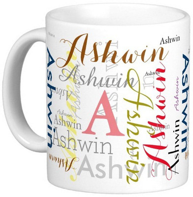 

Exoctic Silver ASHWIN Ceramic Mug(330 ml), Multicolor