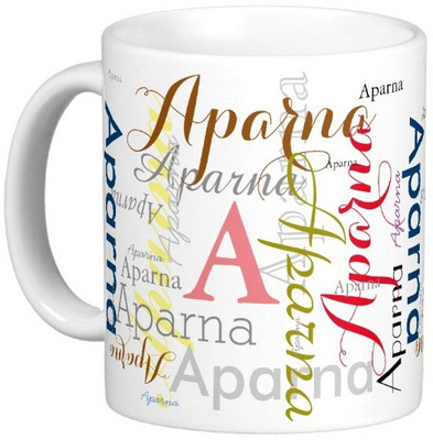 

Exoctic Silver APARNA Ceramic Mug(330 ml), Multicolor