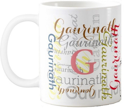 

Exoctic Silver Gaurinath Ceramic Mug(330 ml), Multicolor