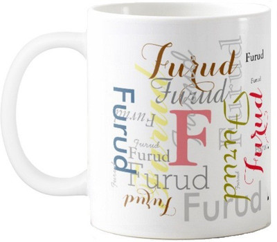 

Exoctic Silver Furud Ceramic Mug(330 ml), Multicolor