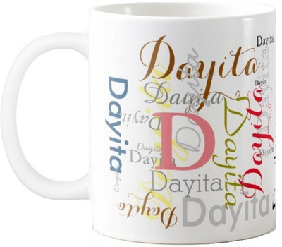 

Exoctic Silver Dayita Ceramic Mug(330 ml), Multicolor