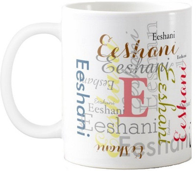 

Exoctic Silver Eeshani Ceramic Mug(330 ml), Multicolor