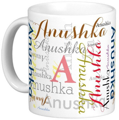 

Exoctic Silver ANUSHKA Ceramic Mug(330 ml), Multicolor