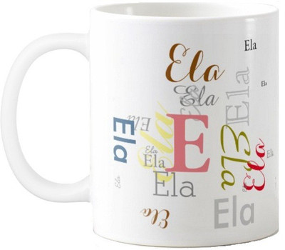 

Exoctic Silver Ela Ceramic Mug(330 ml), Multicolor
