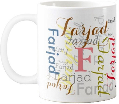 

Exoctic Silver Farjad Ceramic Mug(330 ml), Multicolor