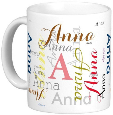 

Exoctic Silver ANNA Ceramic Mug(330 ml), Multicolor