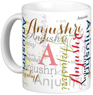 

Exoctic Silver ANJUSHRI Ceramic Mug(330 ml), Multicolor